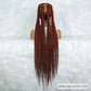36" Ginger Cornrow & Jumbo Box Braids Wig | Full Lace | #350 Color | Knotless | KIMA Wigs