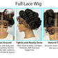 Handmade Bantu Knotless Box Braids Full Lace Wig | African Braiding Hair | Synthetic Wig