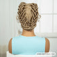 Ginger Orange Bantu Knotless Braids Wig | Full Lace | Baby Hair
