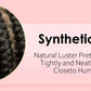 Natural Color Bantu Knot Braided Wig | Cornrow Braids | Full Lace | Heat Resistant Synthetic Wig | African Women