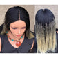 Glueless Micro Braid Wig | 13x4 Lace Frontal | Customizable Tiny Braids | For Black Women