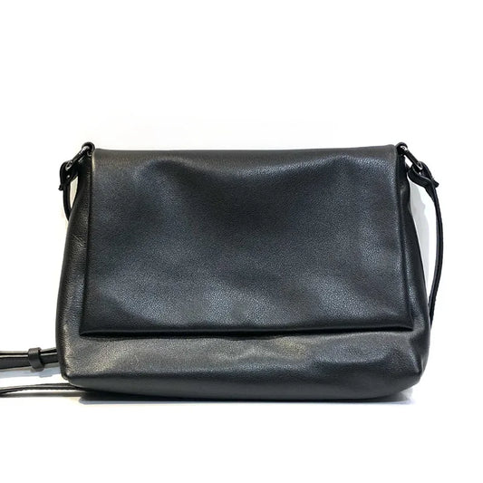 Soft Genuine Leather Bag Ladies | Luxury Crossbody Bag for Women & Solid Color Cell Phone Shoulder Messenger Bag (New Vintage Tote)