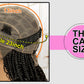 14" Burgundy Box Braids Wig | Full Lace | Kanekalon Fiber | Boho Braids | For Women