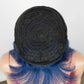 Royal Blue Straight Wig with Bangs | Glueless "Wear to Go" Human Hair