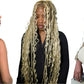 32" Bohemian Braided Wig | Ombre Blonde | Box Braids & Goddess Curls | Full Lace | Cornrow Braids | Synthetic Hair