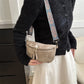 Stylish Hobo Solid Color Satchel | Luxury Designer Chest Bag & Women's PU Leather Waist Bags (Wide Strap Fashion Fanny Shoulder Pack)