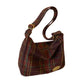 Trendy Plaid Crossbody Bag | Elegant & Practical Vintage Shoulder Handbag for Women (Soft Polyester for Everyday Use)