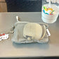 Travel Makeup Storage Bags | New Mesh Coin Purse & Simple Portable Mini Bag (Multi-purpose Square Bag Double-layer Zipper Card Holder)