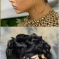 99J Burgundy & Natural Black Pixie Cut Wig | 150% Density Glueless Remy Human Hair Bob