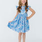Shimmer & Shine Flutter Sleeve Twirl Dress