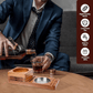 Multifunction Cigar & Whiskey Gift Set Stand with Ashtray and Drawer