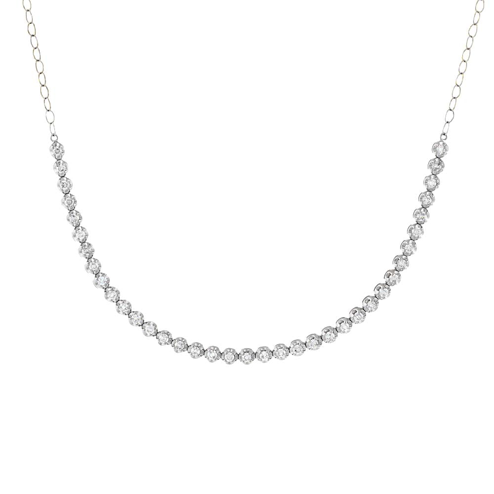 Cupcake Set Diamond Tennis Choker 14K by By Adina Eden