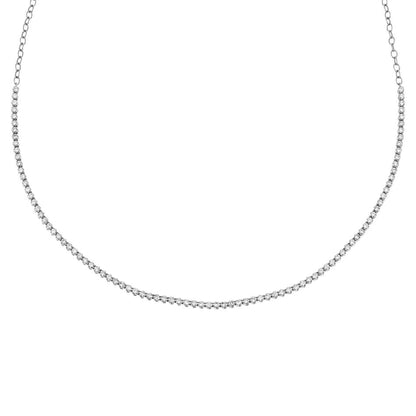 Thin Diamond Tennis Choker 14K by By Adina Eden
