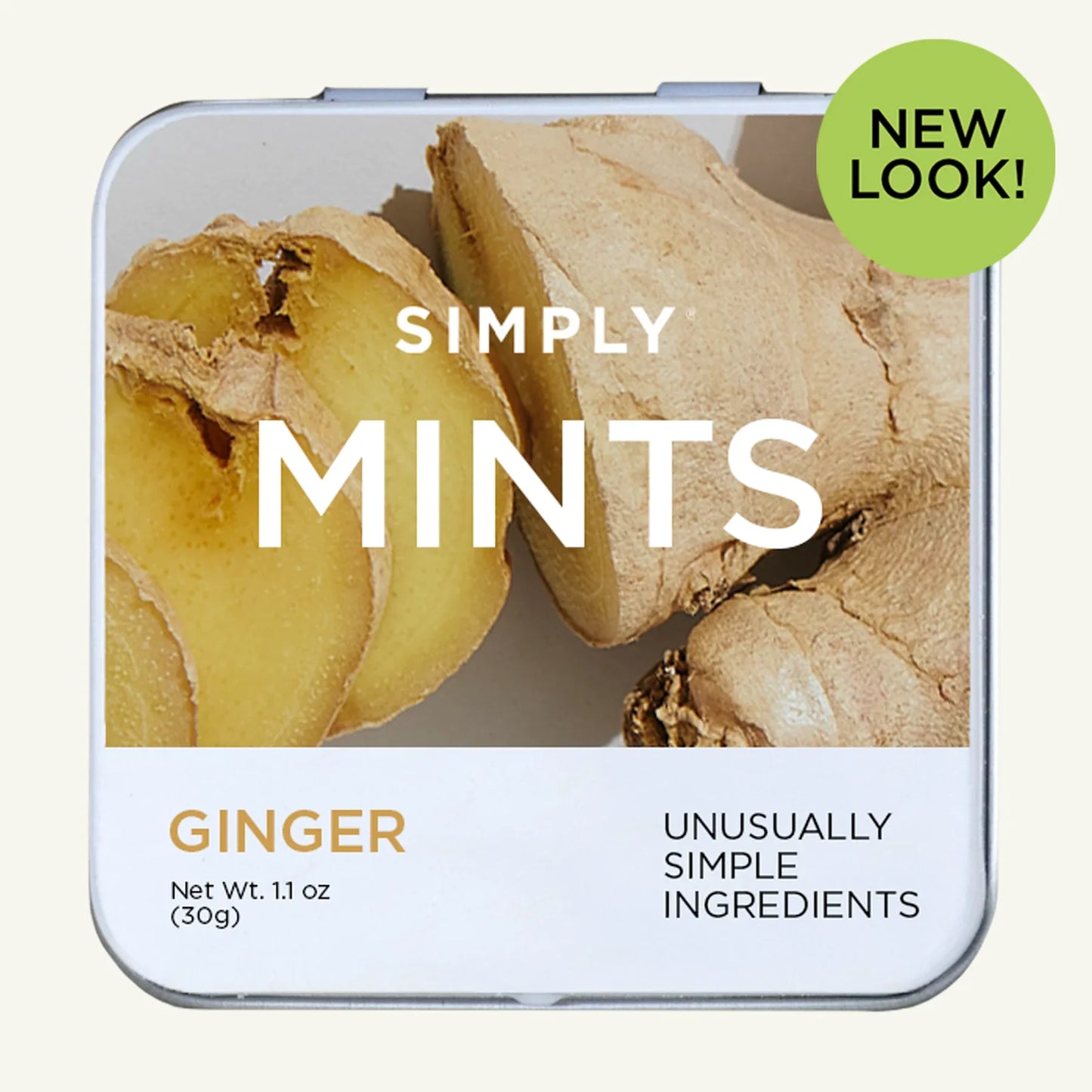 Simply Gum Ginger Mint Chewing Gum, 30 ct, Case of 6