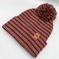 Haakwear Traditional Pom Pom Beanie, Multi Color Knit Winter Hat