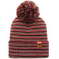 Haakwear Traditional Pom Pom Beanie, Multi Color Knit Winter Hat