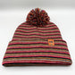 Haakwear Traditional Pom Pom Beanie, Multi Color Knit Winter Hat