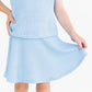 Sky Blue Scrunchy Twirl Skort