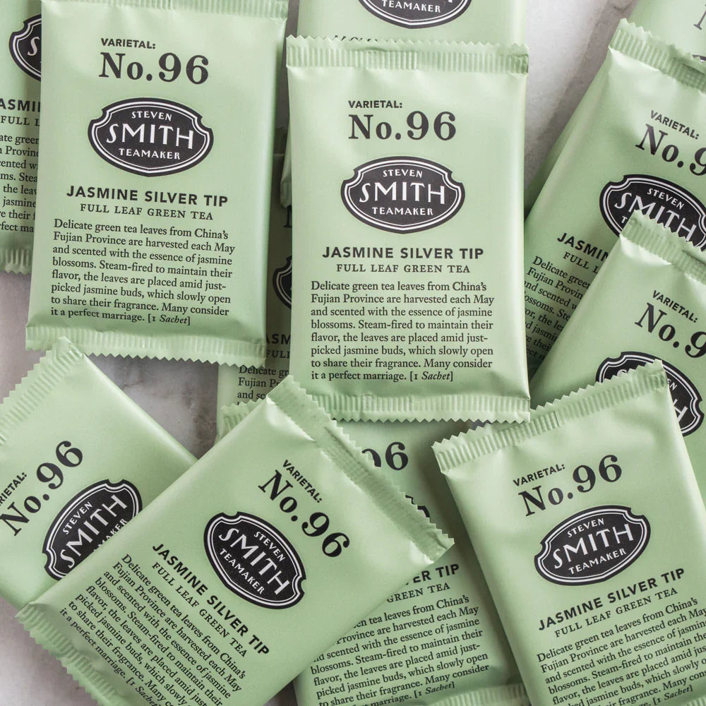 Smith Teamaker Jasmine Silver Tip Green Tea, Case of 6 (15 bags each)