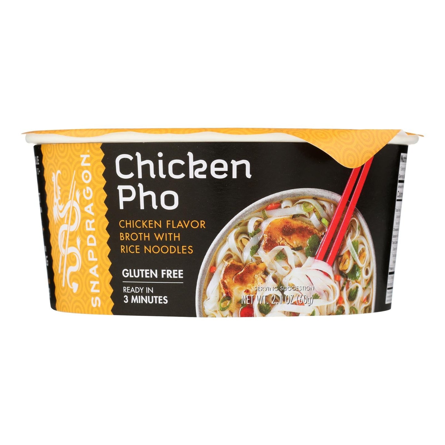 Snapdragon Foods Chicken Pho Bowl, 2.1 Oz., 6-Pack