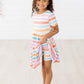 Spring Stripes Twirl Shorts