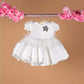Star White Baby Dress Set