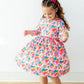 Sugar & Spice 3/4 Sleeve Pocket Twirl Dress