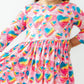 Sugar & Spice 3/4 Sleeve Pocket Twirl Dress