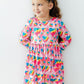 Sugar & Spice 3/4 Sleeve Pocket Twirl Dress