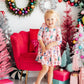 Sugarplum Fairy 3/4 Sleeve Pocket Twirl Dress