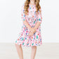 Sugarplum Fairy 3/4 Sleeve Pocket Twirl Dress