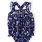 Sunny Meadow Ruffle Cross Back Romper