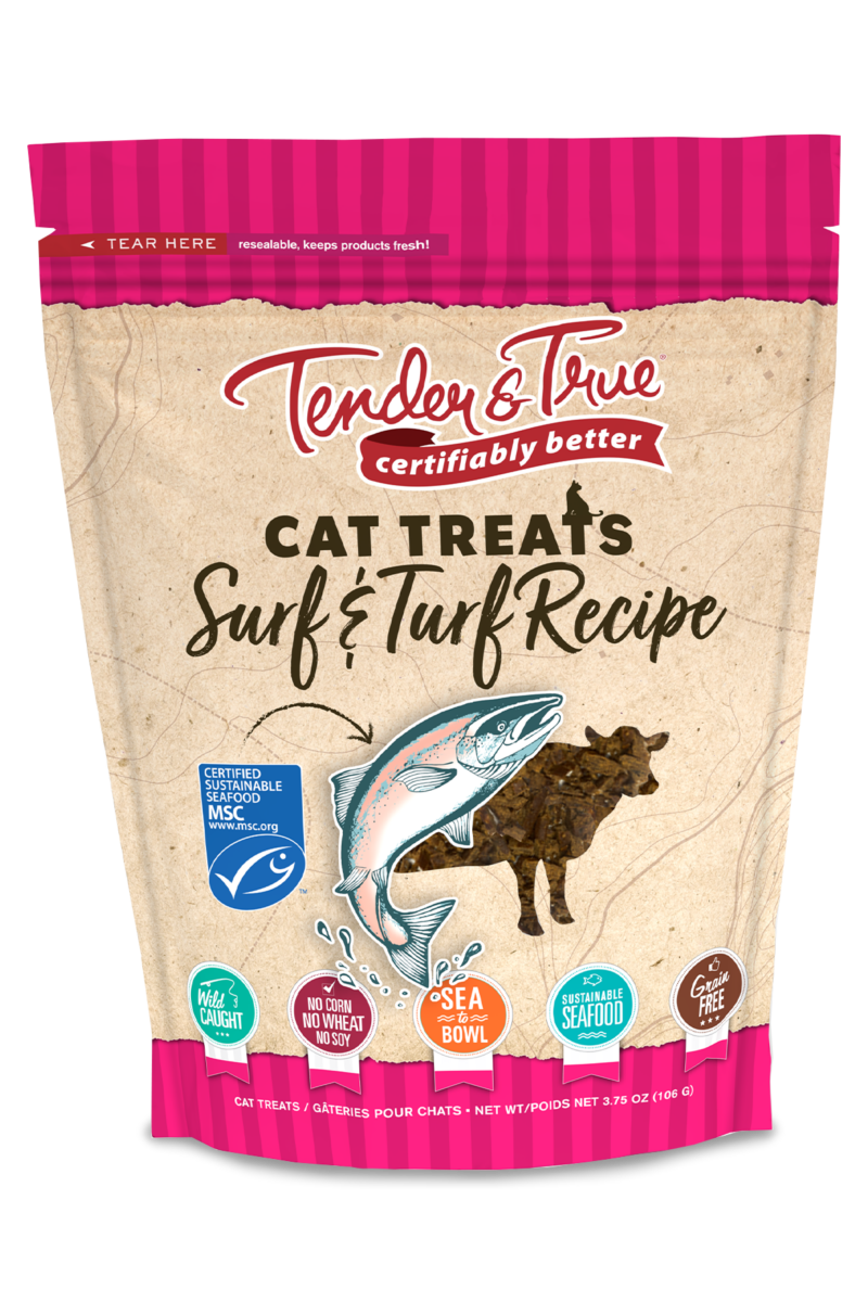 Tender & True Surf & Turf Cat Treats - 10 Pack - 3.75 Oz