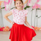 Sweet Strawberries S/S Ruffle Tee