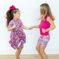 Sweetheart Scribble S/S Pocket Twirl Dress