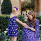 TCU Plaid Frog 3/4 Sleeve Pocket Twirl Dress