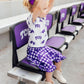 TCU Plaid Frog Ruffle Twirl Skort
