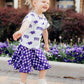 TCU Plaid Frog Ruffle Twirl Skort