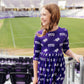 TCU Purple Frog 3/4 Sleeve Pocket Twirl Dress