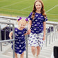 TCU Purple Frog Flutter Twirl Dress