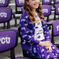TCU Purple Frog Satin Jacket