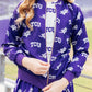 TCU Purple Frog Satin Jacket