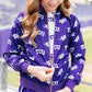 TCU Purple Frog Satin Jacket