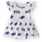 TCU White Frog Flutter Twirl Bodysuit