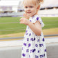 TCU White Frog Flutter Twirl Dress
