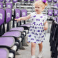 TCU White Frog Flutter Twirl Dress