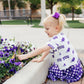 TCU White Frog Ruffle Pocket Tee