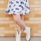 TCU White Frog Ruffle Twirl Skort