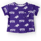 TCU Purple Frog Ruffle Pocket Tee