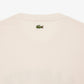 Lacoste Print Cotton Tee - Cream